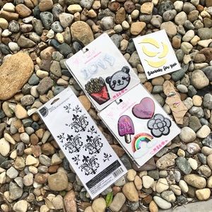 Emoji Sticker Patches Pack & Lapel Pins Bananas